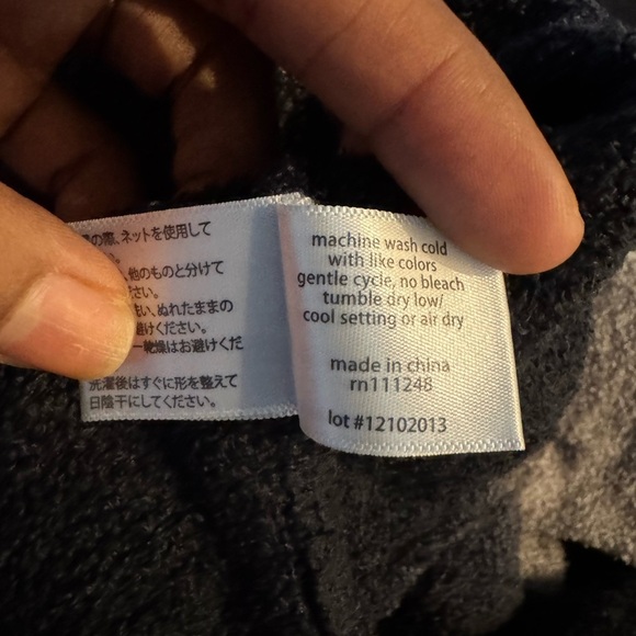 Barefoot Dreams Cozychic Lite Knit Gray Navy Blue Ombre Cardigan Size  L/XL - Picture 8 of 8